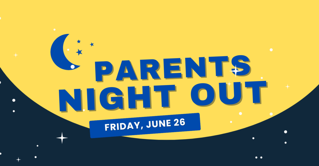 Parents Night Out event with moon and stars